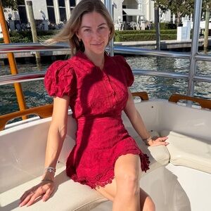 Alice + Olivia Red Mini Dress